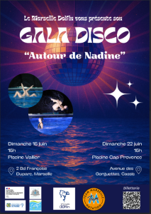 Le club Marseille Dolfin a le plaisir de vous convier à ses Galas annuels de natation artistique! 🎉